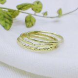 【選べる模様】華奢リング（真鍮）