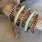 【送料無料】お好きな2本選べるセット　サテンコードとビジューのヘアゴム