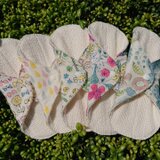 手つむぎオーガニックコットン布ナプキン一体型ライナー☆木版プリント