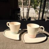 　うつわ ペア マグカップ ハートソーサーセット  結婚お祝い クリスマス