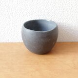 陶器　育てるウツワ　揺ら　フリーカップ　グレー　地シリーズ