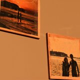 ヴィンテージフィルム風のウッドペイントフォト（４点セット）