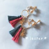 ＊jasper＊タッセル×スターチャームのイヤリング《送料無料》
