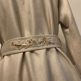 オートクチュール刺繍 上品ラメ入りスプリングコート