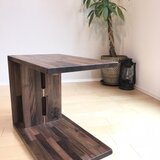 【ウォールナット集成材使用】 Atelier Kaizo ローソファ用 サイドテーブル