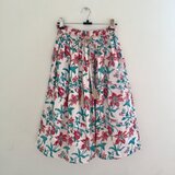 インド綿プリントミモレ丈スカート <MR181204>