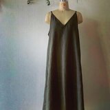 フレンチリネン キャミソールワンピース