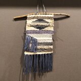 【流木タペストリー】ブルー＆グレー＆ホワイト