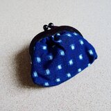 久留米絣の小銭入れ（MP-1）