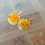 マンゴーソースたっぷりカキ氷☆ピアスの画像