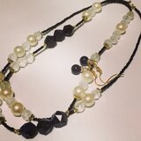 夏の夜空のロングネックレス