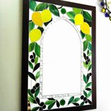 モザイクミラー　Limoni e  olivo (レモンとオリーブ）イタリアンデザイン