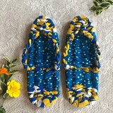 布ぞうり 〈海辺のひまわり〉Mサイズ