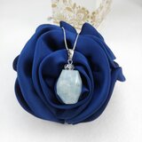 アクアマリンタンブルカットのペンダント