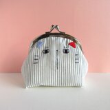 【受注製作】『ふっくらねこ』がまぐち 02