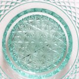 切子グラス　スタイリッシュグリーン