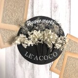 純白の紫陽花とかすみ草のヘッドドレス♡