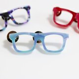 メガネラぺルピンMW（ウェリントン、Mサイズ、長針、スカイブルー）