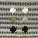 ＜受注生産＞3色グラデーションフラワーピアス/イヤリング