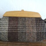 キャセロールバッグショルダー＊ハリスツイード＊