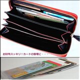 〔サイズ調整可能〕お財布スッキリ！長財布に入るカード入れ＊カードの整理に＊あったら便利かも！スケルトンコンパクト10枚用