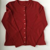 ドット釦のカーディガン ライト