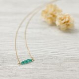 愛する勇気　〜エメラルドK10ショートネックレス〜
