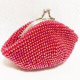 オーロラレッドのがま口