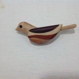 寄木のブローチ ( 鳥 )