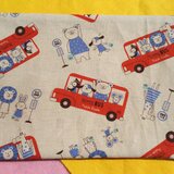 ランチョンマット(両面)スクールバス レッド