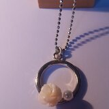 サンゴとパールのネックレス