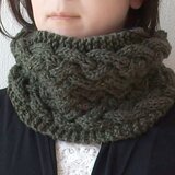 ふっくらネックウォーマー〈ダークオリーブ〉