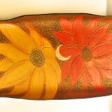 レザーキャッシュトレイ　～花々の祝福～　