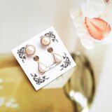 drop Perlの揺れるpierced&earrings