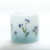 ★忘れな草のランタンキャンドル