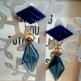 ブルー×◇　イヤークリップ