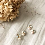 funwari whitebijou pierce orearring