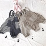 やわらかデニム✳︎かぼちゃパンツサロペット