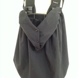 防寒・防水ケープ　フードになるセーラーカラー　 抱っこ紐・ベビーカー・ブランケットにも