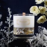 クリスマスセール開催中！音が鳴るキャンドル　ソイ&ジェル高級2層アロマキャンドル　ラッピング付き♪