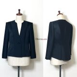 シルクウールのペプラムジャケット　パーティー　フォーマル　