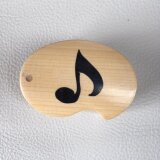 木象嵌小箱　楽譜1064