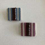 ブローチ#真田四角b