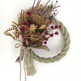 お正月しめ縄お飾り　ドライアンドラ　スターリンジア