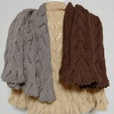 kumasiro様オーダー専用：エクストラファインメリノ　半円形ショール　3点セット