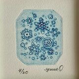 ミニ版画　Snowflakesの画像