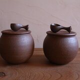 塩壺 （スプーン付）の画像
