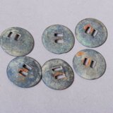 ヴィンテージ・メタルボタン　ビッグボタン　2点セット　+*北欧アンティーク雑貨 ＆ アルケミスト