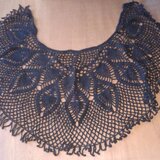 手編み　黒のストール