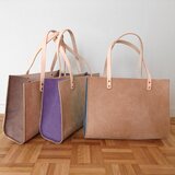 床革＊ﾄｰﾄﾊﾞｯｸﾞ【ワイド】ﾊｰﾄﾞﾀｲﾌﾟ＊ﾒｷｼｺ産＊A4がちょうど入るサイズ＊普段使いにお仕事に